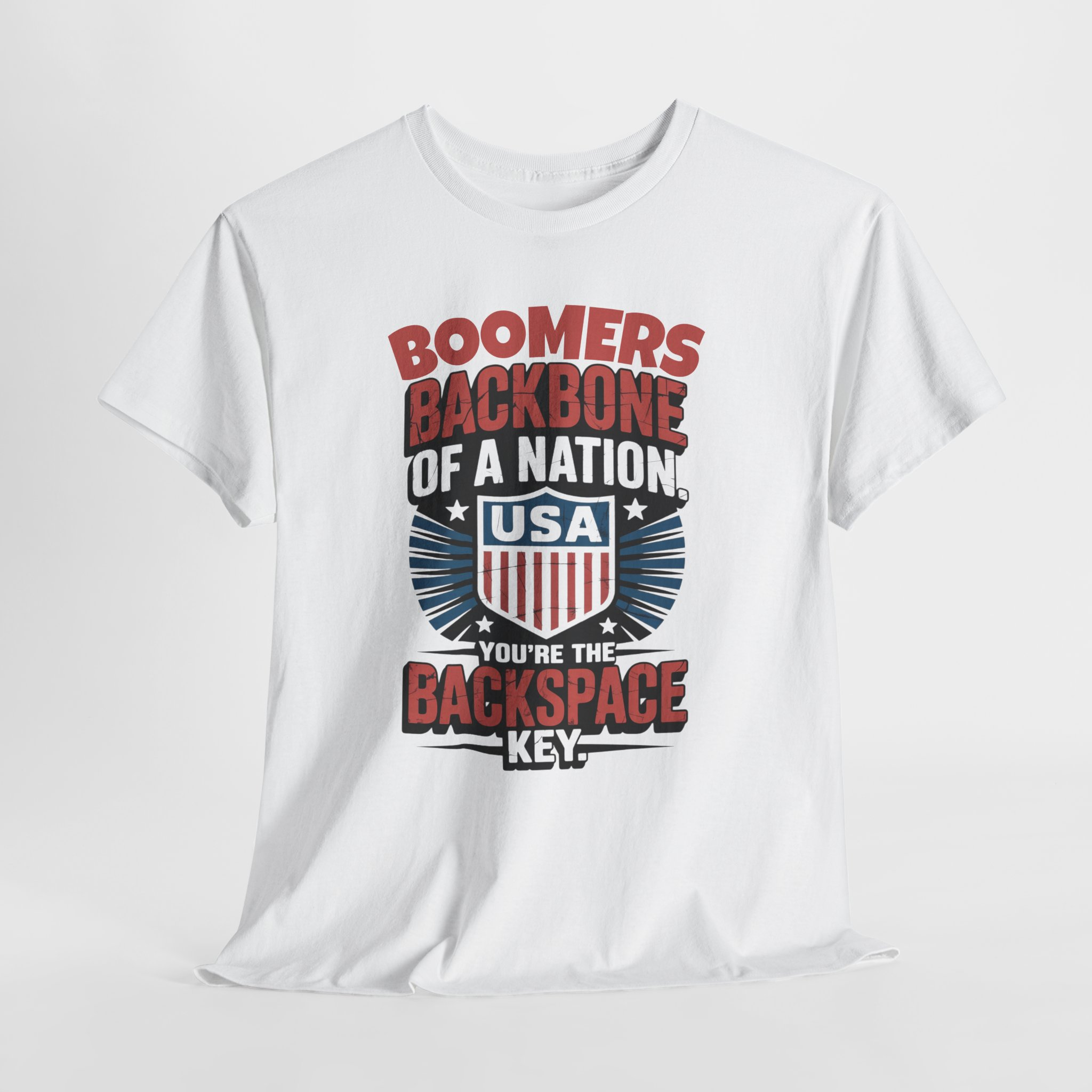 Baby Boomer Tee, Vintage Tee Design , Boomers Backbone Of A Nation Tee, Gift For Him, Gift For Her, Retro  Boomer Tee, Patriotic Tee