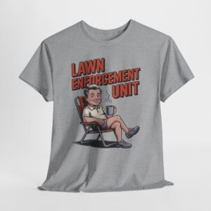 Lawn Enforcement Unit Funny Dad Shirt, Retro Yard Work Humor Tee, Lawn Care Lover Gift, Mens Gardening Joke Tee, Fathers Day Shirt