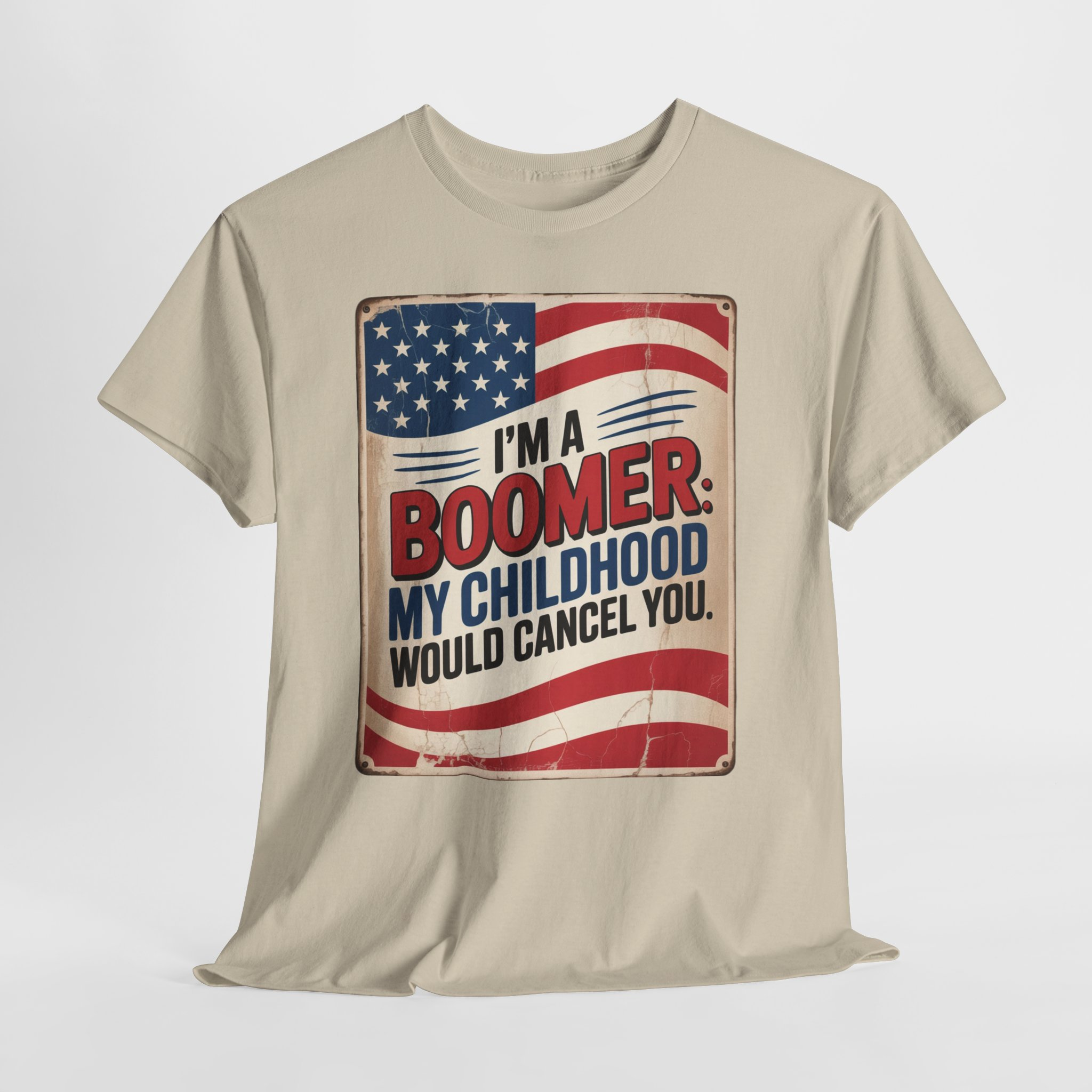 I'm A Boomer Design Tee | Boomer Graphic Tee | Funny Boomer Pride Shirt for Men & Women | Vintage Patriotic Generational Tee