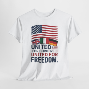 United for Boarders United For Freedom Flag T-Shirt
